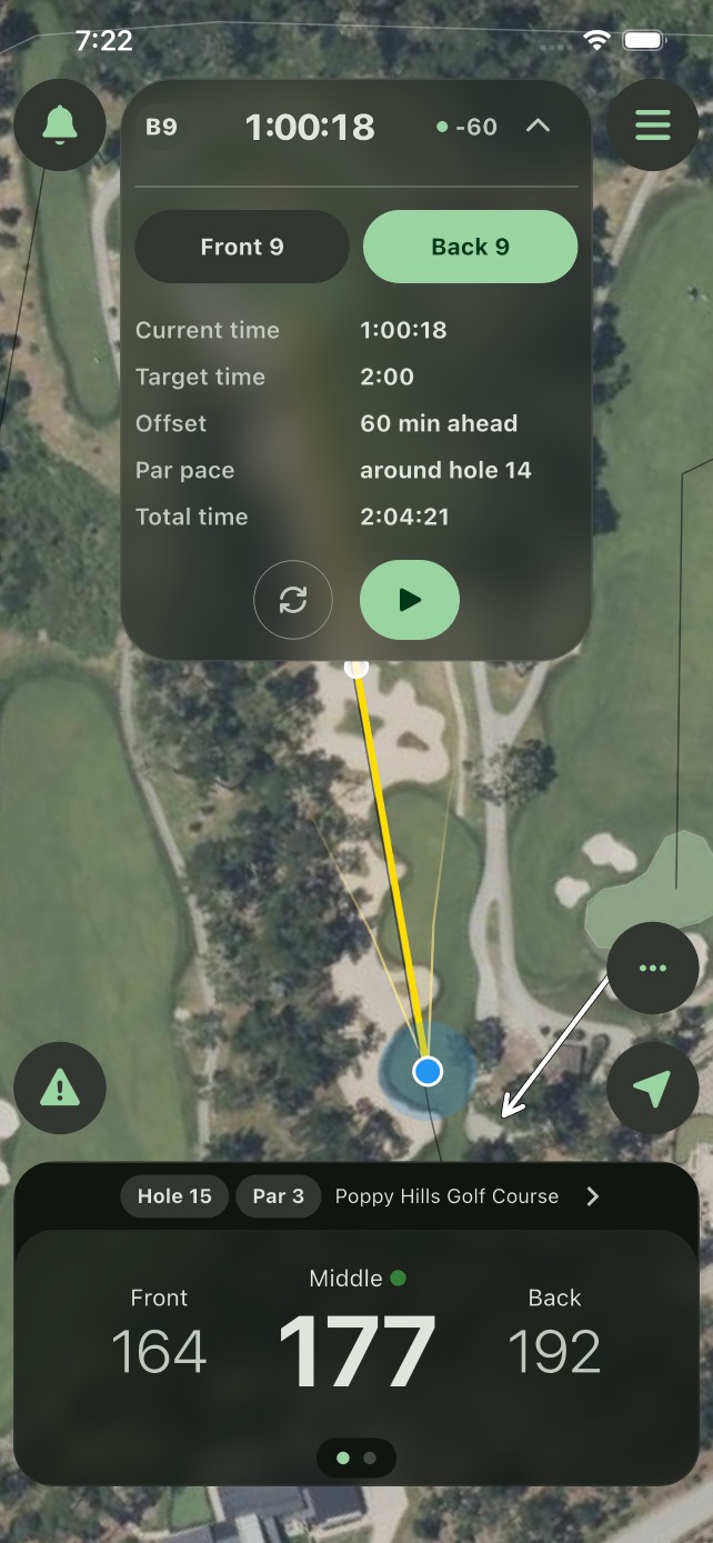 Screenshot showing shot planning tools